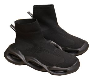 Mujer Recorte Calcetín Botas Diseñador Hombre Plataforma baja Transpirable Zapato ligero Cuero que absorbe los golpes Espacio Zapatillas de deporte impermeables de cuero suave con tamaño de caja 35-46