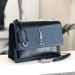 Bolso de diseñador para mujer Regalo de lujo Cadena Sunset Hombro Pochette Bolso bandolera Dama Carteras de cuero Bolsos Bolsos de mensajero Moda para hombre Totes de embrague Bolsas de cosméticos