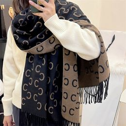 Vrouw Designer Sjaal Ce Luxe Wrap Lady Pashmina Winter Warm Uitlaat Mode Halsdoek 180*65cm Zachte Bandelet Bedekkende Garen Sjaals