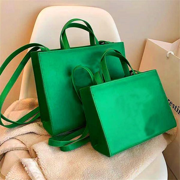 Diseñador de mujer Colores sólidos Diseñador de hombro Bolso de mano Bolsos cruzados para mujer Bolso de compras de moda