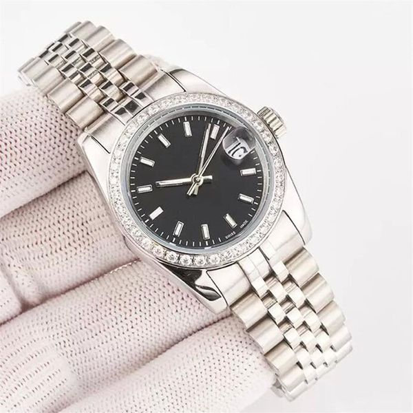 Reloj de diseñador para mujer Relojes de lujo con diamantes automáticos Relojes de lujo de acero inoxidable 904l imitación montre luxe 36 41 mm Resistente al agua 1961