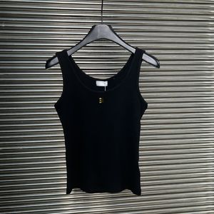 Designers de concepteurs en tricot en tricot en tanks T-shirts créateurs de lettres rayées tops sans manches tricots de mode de mode dames 7019 #