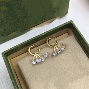 Femme Fashion Designer Boucle d'oreille Marque Stud Boucle d'oreille Lettre Double G Diamant Perle Or Boucle d'oreille ggity Pour Femmes Coeur Tendance boucles d'oreilles dfrt