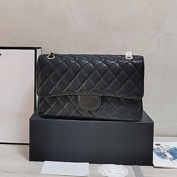 Diseñador de bolsos de mujer Bolso C Bolsos cruzados Bolsos Baguette de alta calidad Bolsos con solapa de lujo Bolso de hombro Cadena de diamantes Cartera de cuero genuino Diamante clásico 2.55 1112