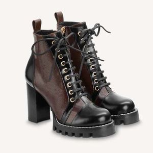 Botines de mujer Diseñador Zapatos de cuero real Zapato de moda Invierno Otoño Donners Rois Botas Caviglia Martin Boot