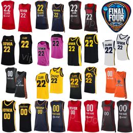 Femme Indiana Fever Jersey College Basketball 2024 Final Four Shirt Lady 22 Caitlin Clark 45 Hannah Stualke 20 Kate Martin Sydney Affolter Molly Davis Iowa