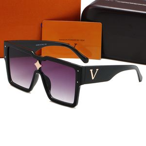 Femme grandes lunettes de soleil marque lettre hommes lunettes de soleil verre Adumbral lunettes plage extérieur ombre 6 couleurs avec boîte