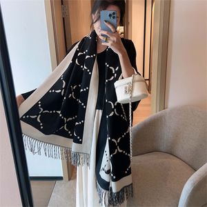 Femme Luxe Écharpe G Luxe Wrap Mode Lady Silencieux Hiver Chaud Laine Foulard Mélange Bandelet Marque Châle Double Usage Classiques