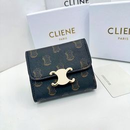 Mujer luxurys viajes pliegue billetera llave de la bolsa de la bolsa de la pequeña tarjeta del diseño del diseñador del diseñador del diseñador del hombre cadena del hombre billeteras largas de altura de cuero de alta calidad monedero de monedas de moneda