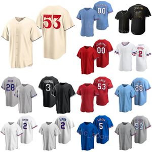 Mujeres Hombres Child Baseball 36 Wyatt Langford Jersey Cooperstown 5 Corey Seager 32 Evan Carter 3 Leody Taveras 28 Jonah Heim 2 Marcus Semien 53 Adolis García Yoqibing