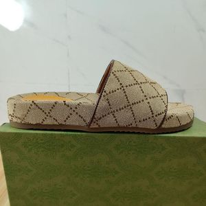 Vrouw Men Slide Designer Slipper Italiaanse luxe modemerk maat slippers 35-46 Model HY13