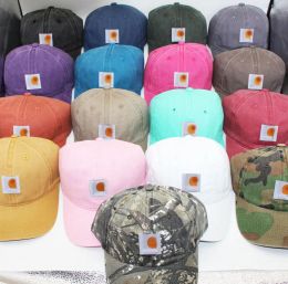 Femme Hommes Unisexe De Luxe Desinger Coton Lavé Casquettes De Baseball Logo En Tissu Chapeaux De Camionneur Brodé Crème Solaire Rue Mode Plage Sports Golf Casquette Réglable