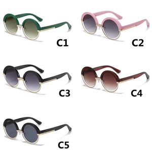 Femme métal petit cadre rond lunettes De soleil Vintage marque lunettes De soleil design femme Gafas De Sol Uv400