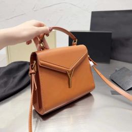 Femme Mini Cassandra Sacs à bandoulière Designer Sac à main Sac à main Bandoulière Sac fourre-tout Enveloppe unie Fourre-tout en cuir Produits de boutique de haute qualité