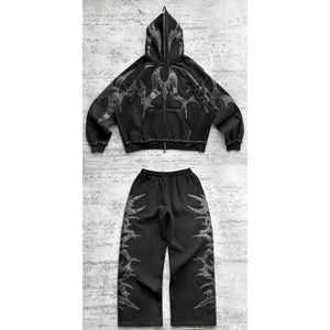 Vrouw Outfit Streetwear sets Luxe Designer Hoodies Joggingbroeken Dames Heren C5 12 Collectief Heren Dames Hoodies Broeken Trainingspakken Gothic Nets Luxe ontwerpers