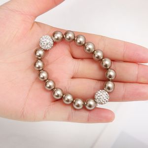 Vrouw Parel Crystal Rhinestone Ties Elastische Elegante Rubber Band Touw Haaraccessoires Meisjes Huwelijksfeest