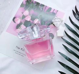 Femme Perfume 90ml Eau de Toilette Long durable bonne odeur Edt Girl Pink Diamond Bright Noir Crystal Crystal Parfum Cologne SP2882198
