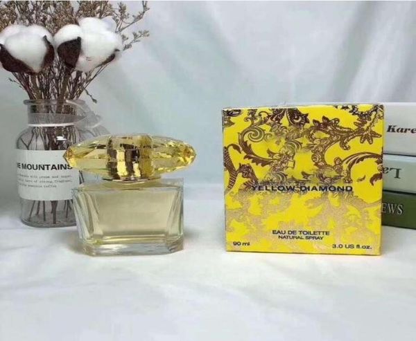 Femme Perfume parfum 90 ml Eau de Toilette Long durable bonne odeur Edt Girl Yellow Diamond Parfum Cologne Spray Fast Ship1665120