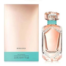 Mujer Perfume Lady Perfume Diamond Rose Gold Spray 75ml Eau de Parfumfloral Note Deodorant Fast Ship8617231