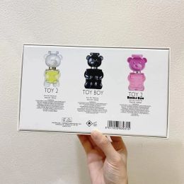 Teddybeer speelgoed 2 jongensparfum 3-delige set 30 ml per fles Langdurige geur Lekkere geur Keulen Eau de Parfum Geurspray