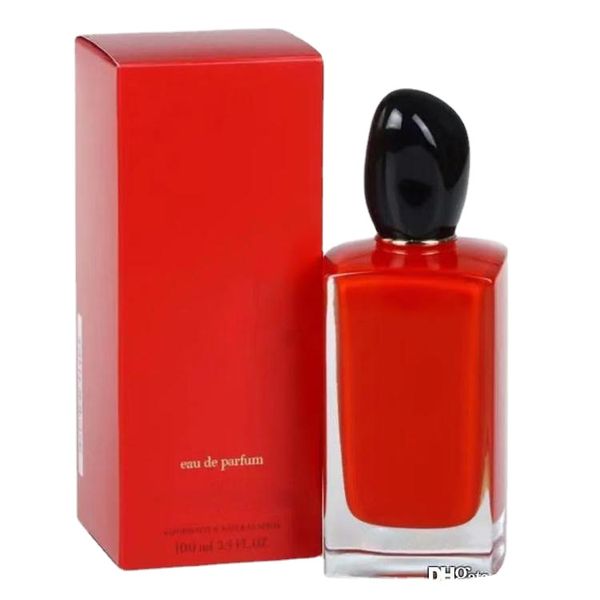 Vaporisateur de parfum pour femme Parfums de la plus haute qualité Bouteille de poudre rouge efficace de longue durée 100 ml EDP Notes florales et livraison rapide