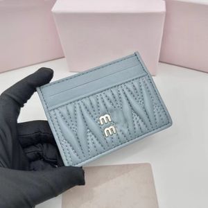 Vrouw geplooide kaarthouders Korte Designer Wallet Credit Cards Houders Mini Cute Wallets Fashion 3 Colors Sheepskin 5A
