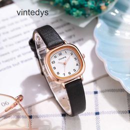 Montre à Quartz pour Femme, Montres pour Femme, Luxe, Haute Beauté, Simple, Tempérament, Carré, Petit, Exquis et Étanche, Style Forêt, Étudiantes