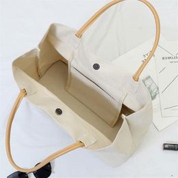 Grand sac à provisions de la femme Summer White Casual Cotes Jumbo Canvas Totes Beach Bag Sac 200919323y