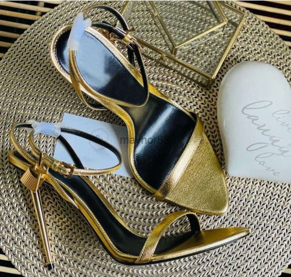 Mujer de sandalia reina Tom-sandal con caja diseñadora de lujo bombas desnudas zapatos de verano zapatillas