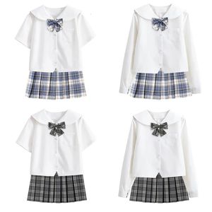Vrouw Schooluniformen Student Sailor Cosplay Kostuum Japanse Korte Mouw JK Pak Meisjes Plooirok Mangas Anime Sapporo 240325
