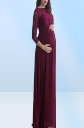 Femme Sexey Lace Maternity Robes MATERNITY POGRAGE SCHETS GRODCEY ROBLE MAXI POGRAMENT PO