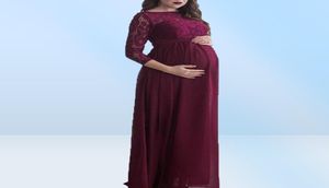 Femme sexey dentelle robes de maternité maternité pographie accessoires robe de grossesse Maxi pographie Po enceinte maman maternité Clo7709686