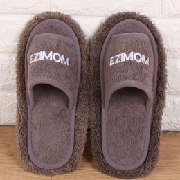 Vrouw slippers winterontwerp afneembaar wasbare wasbare vloer slippers indoor microvezel reiniging stof doekje dweepd dweilglipper y201026