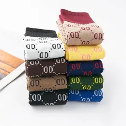 Damessokken Designer Luxe kous Kwaliteit Comfortabele kniebeen Lange merksok met letterdruk