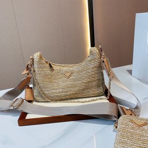 Femme sacs de paille sacs à bandoulière en nylon Hobos sacs à main chaîne sacs à main Designer bandoulière Baguettes dame petits fourre-tout