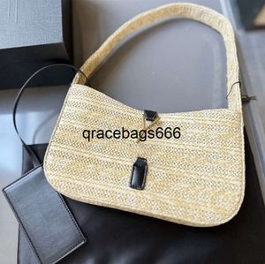 Vrouw Straw Handtas Designer Bag Haak Beachtassen Luxe 2-delige handtassen Lady Purse Mode Small Top