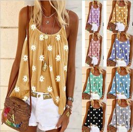 Dames zomer vest vesten Dames casual vest print vest Sexy mouwloos NIEUW Luxe zomer dames halter top plus size los vest 2023 Designer vesten met korte mouwen