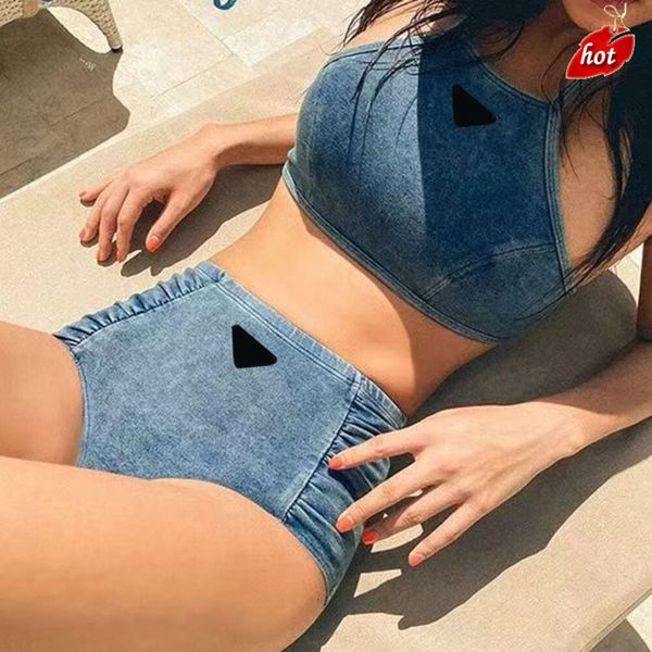 Gucci Prada Louis Vuitton Burberry Versace Fendi Вы Mujer Traje de baño Denim Desiger Bikini Traje de baño Playa Tankinis Conjuntos de ropa interior Traje para dama Trajes de baño