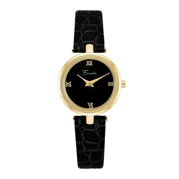 Montre femme lumière montres à quartz de luxe pour femmes cadeaux étanche cadran rond échelle romaine bracelet en cuir montre-bracelet femme horloge 240127