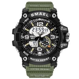 Femme montres sport extérieur LED horloges numériques femme armée militaire grand cadran 1808 femmes Watch2937