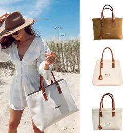 Dames nylon bovenste handgreep weef raffia's strandtas ontwerper luxe handtas crossbody heren koppeling reistocht dame grote shopper tas zomers mode schouder moeder draagtas