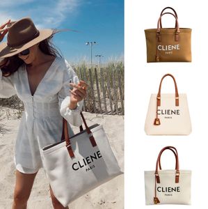 Vrouw geweven grote draagtas Raffias zomer celiny strand Luxe handtassen nylon mannen TRIOMPHE CANVAS cross body Designer clutch reizen dame shopper schoudertas