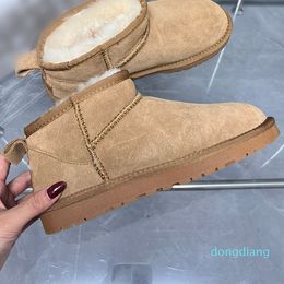 Femme Laine Demi Bottines Designer Daim Shearling Boot À Lacets Chaussures À Menottes Gratuites En Plein Air Preuve De Neige Bottes De Neige Baskets De Luxe Chaussette Chaussures