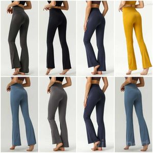 Femme Yoga Mini pantalon évasé haute élasticité sport cloche bas pantalon fille exercice taille haute ample ajustement Yogas pantalon serré évasé