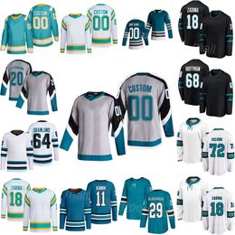 Femme Jeune Homme Hockey 20 Fabian Zetterlund Jersey Sport 68 Mike Hoffman 72 William Eklund 11 Luke Kunin 18 Filip Zadina 29 Mackenzie Blackwood 64 Mikael Granlund