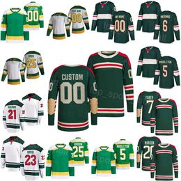 Vrouw Jeugd Man Hockey 23 Marco Rossi Jersey 20 Pat Maroon 25 Jonas Brodin 5 Jake Middleton 7 Brock Faber 6 Dakota Mermis 21 Brandon Duhaime Native Heritage Stitch