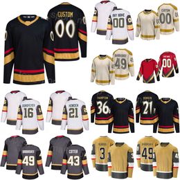 Vrouw Jeugd Man Hockey 33 Adin Hill Jerseys 36 Logan Thompson 3 Brayden McNabb 43 Paul Cotter 49 Ivan Barbashev 21 Brett Howden 16 Pavel Dorofeyev 61 Mark Stone Sewn On