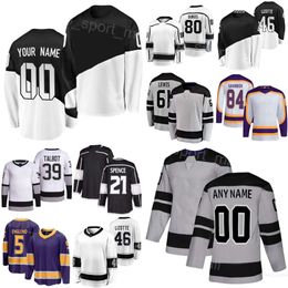 Femme jeunesse Hockey 39 Cam Talbot Jersey 80 Pierre-Luc Dubois 21 Spence 46 Blake Lizotte 84 Vladislav Gavrikov 61 Trevor Lewis 5 Andreas Englund Nom de nom personnalisé