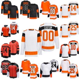 Femme Jeune Homme Hockey 89 Cam Atkinson Maillots 14 Sean Couturier 10 Bobby Brink 26 Sean Walker 5 Egor Zamula 25 Ryan Poehling 24 Nick Seeler Cam York 2024 Stadium Series