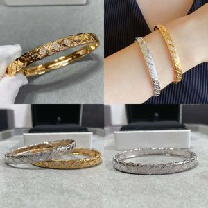 Domans CH Designer Bangle armband paar Gold vergulde 18 k Hoogste Tegen geavanceerde materialen Diamant Crystal Fashion sieraden met Box 002 Originele kwaliteit